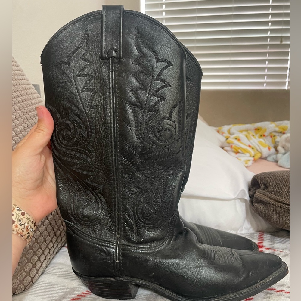 Dan Post black cowboy boots
